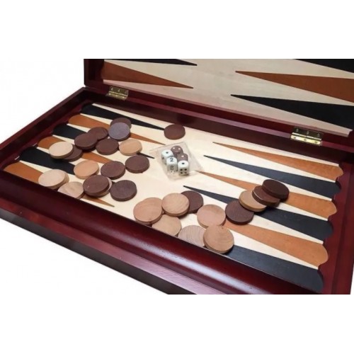 Нарди Madon Backgammon Duze 480х570 мм, чорний-коричневий-бежевий, код: 2022110300472
