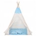 Детская палатка (вигвам) Springos Tipi XXL White/Sky Blue, код: TIP05