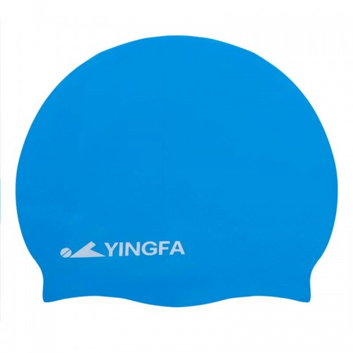 Шапочка для плавання силіконова для дорослих Yingfa блакитний, код: C0068_N