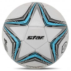 М"яч футбольний Star Sport №4 PU, білий-бірюзовий, код: SB8234-S52