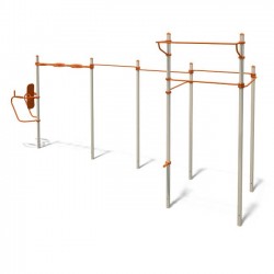 Спортивний комплекс InterAtletika Воркаут 8038х2613х527 мм, код: S831.5-SM Спортивний комплекс InterAtletika Воркаут 8038х2613х527 мм, код: S831.5-SM