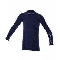 Футболка з довгим рукавом Brubeck Active Wool blue 128/134, код: LS13680-navy blue-128/134