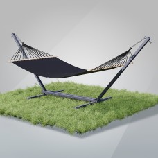 Стійка для гамака + Гамак з планкою двомісний WCG Wish XXL 2000х1500 мм, чорний, код: W-5050H08BL-2-IF