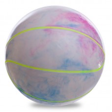 Мяч резиновый баскетбольный PlayGame Legend 220 мм салатовый/розовый, код: BA-1910_LGP