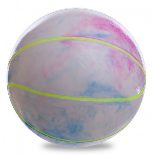 М"яч гумовий баскетбольний PlayGame Legend 220 мм салатовий/рожевий, код: BA-1910_LGP