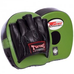 Лапа вигнута Twins шкіра, зелений-чорний, 2 шт, код: VL-2054_GBK Лапа вигнута Twins шкіра, зелений-чорний, 2 шт, код: VL-2054_GBK