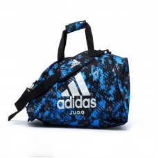 Сумка-рюкзак Adidas Judo (2 в 1) розмір L, 720x340x340 мм, синій камуфляж, код: 15672-623