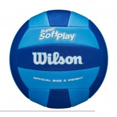 М"яч волейбольний Wilson Super Soft Play №5, синій-блакитний, код: 97512611473