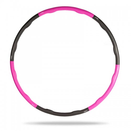 Обруч Hula Hoop GymBeam 1000 мм, сірий-рожевий, код: 8586022213281-GB