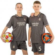 Форма футбольна дитяча PlayGame із символікою Real Madrid Bellingham 5 резервна 2025, розмір 20, зріст 115-125, сірий, код: CO-4649_20