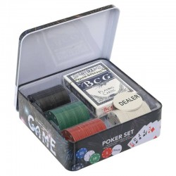 Набір для покеру в металевій коробці PlayGame 80 фішок, код: IG-8655-S52