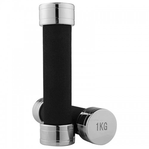 Гантель FitGo хром гриф-неопреновий захист 1х1кг, код: 80019-1-WS Гантель FitGo хром гриф-неопреновий захист 1х1кг, код: 80019-1-WS