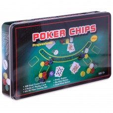 Набір для покеру PlayGame в металевій коробці на 300 фішок, код: IG-4394-S52
