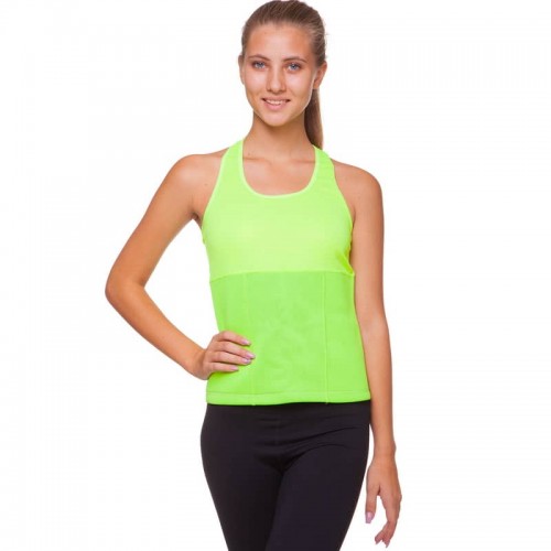 Майка коригуюча з ефектом сауни Sibote Ultra Sweat L (46-48), салатовий, код: FI-4818_LLG