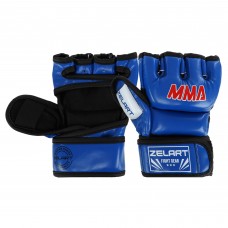Рукавички для змішаних єдиноборств MMA Zelart 2XS, синій, код: BO-0397_XXSBL