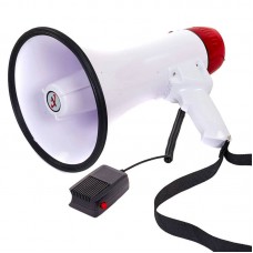 Гучномовець мегафон (рупор) PlayGame 30 W, білий-червоний, код: HW-20B-A-USB