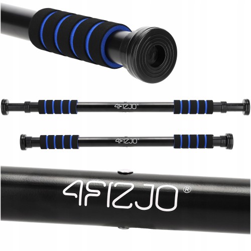 Турнік розсувний 4Fizjo Basic 61.5-100 см Black/Blue, код: P-5905973402705