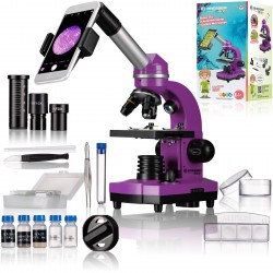 Мікроскоп Bresser Junior Biolux SEL 40x-1600x Purple з адаптером для смартфона (8855600TJ5000), код: 926815-SVA