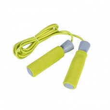 Скакалка LiveUp PVC Foam Handle JumpRope 2750 мм, жовтий , код: 6951376109320