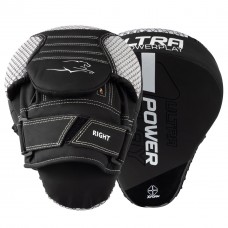 Лапи боксерські PowerPlayPro Carbon Ultra Series PU (пара), чорний-білий, код: PP_3044_Bl/White