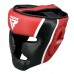 Боксерський шолом RDX Aura Plus T-17 XL, червоний-чорний, код: HGR-T17RB-XL+