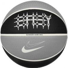 М"яч баскетбольний Nike Playground 8P 2.0 K Durant Deflated №7, сірий-чорний, код: 887791773487
