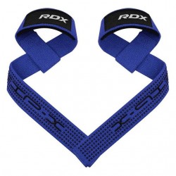 Лямки для тяги RDX S4 Gym Cotton Gel Straps Blue Plus, код: WAC-S4U+ Лямки для тяги RDX S4 Gym Cotton Gel Straps Blue Plus, код: WAC-S4U+