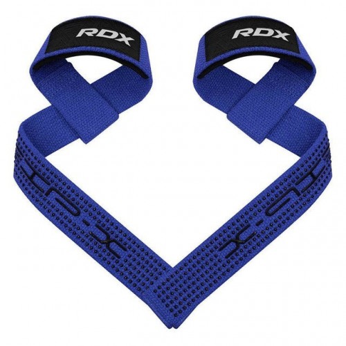 Лямки для тяги RDX S4 Gym Cotton Gel Straps Blue Plus, код: WAC-S4U+
