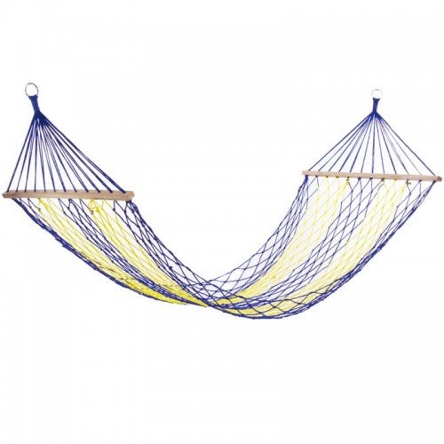 Гамак-сітка без перекладин Camping 2800х800 мм, фіолетовий-жовтий, код: TO-9051_VY