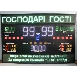 Спортивне табло для гандболу LedPlay 3000х2000х50 мм, код: 07709-ST