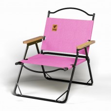 Стілець розкладний зі спинкою для кемпінгу WCG Chill рожевий, код: CH-S17L-IF