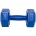 Гантель для фітнесу Zelart з PE покриттям 1х2 кг, синій, код: TA-4758-2