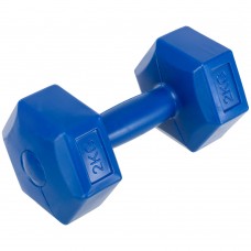 Гантель для фітнесу Zelart з PE покриттям 1х2 кг, синій, код: TA-4758-2