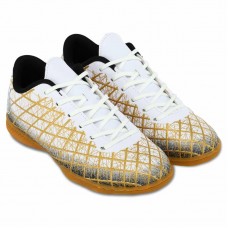 Футзалки взуття для міні-футболу дитяче Lijin, розмір 39, білий-золотий, код: 333-35-39-3_39