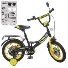 Велосипед дитячий Profi Kids Original Boy d=14, чорно-жовтий, код: Y1443-1-MP