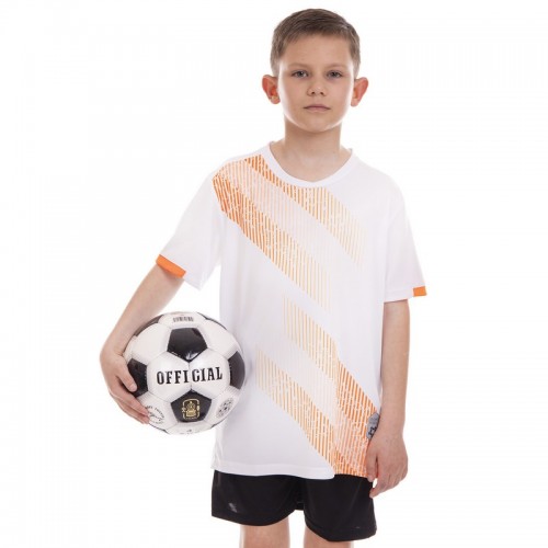Форма футбольна дитяча PlayGame розмір S, ріст 155, білий-чорний, код: D8827B_SWBK-S52