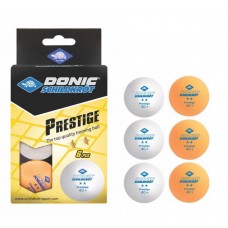 М'ячі Donic Prestige 2* 40+ 6шт, білі, помаранчеві, код: 4000885085235 М'ячі Donic Prestige 2* 40+ 6шт, білі, помаранчеві, код: 4000885085235