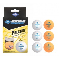 М'ячі Donic Prestige 2* 40+ 6шт, білі, помаранчеві, код: 4000885085235 М'ячі Donic Prestige 2* 40+ 6шт, білі, помаранчеві, код: 4000885085235