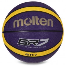 М"яч баскетбольний гумовий Molten GR7 №7, фіолетовий-жовтий, код: BGR7-VY-SH М"яч баскетбольний гумовий Molten GR7 №7, фіолетовий-жовтий, код: BGR7-VY-SH