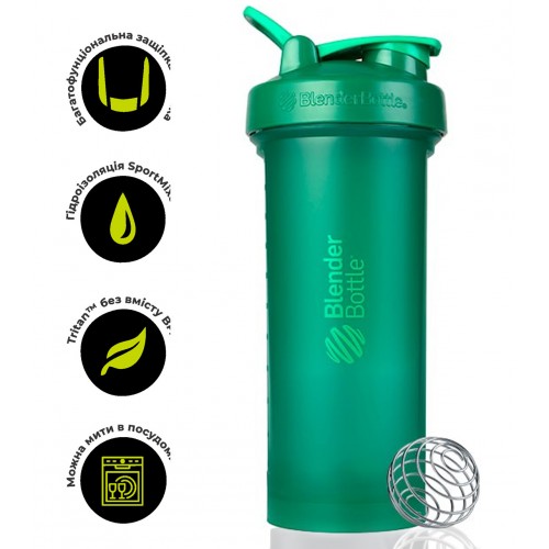 Шейкер спортивний BlenderBottle Pro45 1270ml Emerald Green, код: Pro45_Emerald_Green-PP