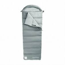 Спальник з капюшоном Naturehike M400 NH20MSD02 (1°C), правий, 2200х800 мм, сірий, код: 6927595701270-AM