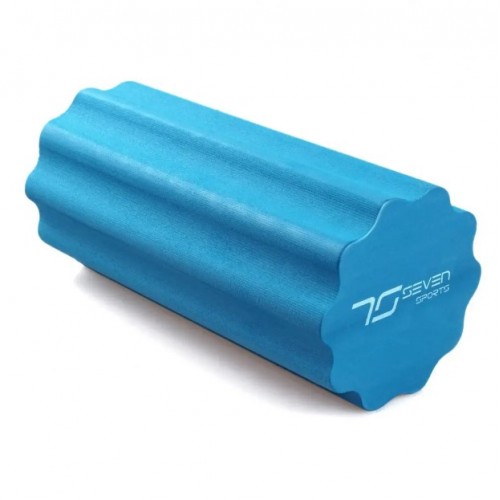 Масажний ролик 7Sports профільований Yoga Roller EVA 45х15 см, синій, код: RO3-45 BLUE
