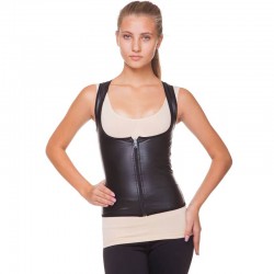 Майка для схуднення зі стяжним ефектом Sibote M чорний, код: ST-2118_MBK Майка для схуднення зі стяжним ефектом Sibote M чорний, код: ST-2118_MBK