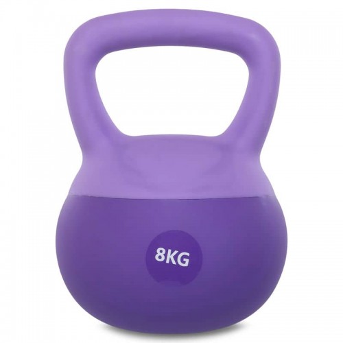 Гиря м"яка FitGo 8кг, фіолетовий, код: FI-0122-8_V