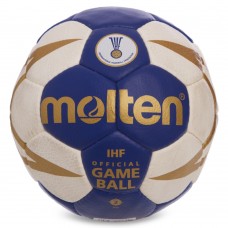 М"яч для гандболу Molten №2, синій-білий, код: H2X5001-S52