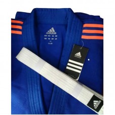 Кімоно для дзюдо Adidas Club, розмір 130 см, синій, код: 15596-631