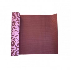Йога-килимок LiveUp PVC Printed Yoga Mat 1830x610x8 мм, червоний, код: 6951376103502