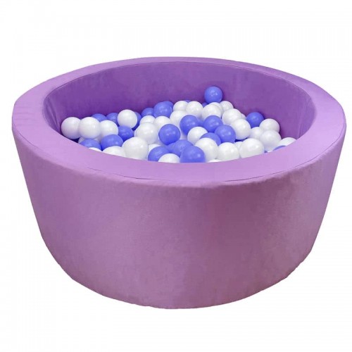 Сухий басейн круглий Tia-Sport Непосида, оксфорд, 1200х400 мм, фіолетовий, код: sm-0428-2