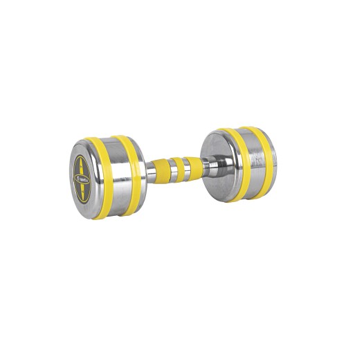 Гантель хромована inSPORTline Yellsteel 7 кг, жовтий, код: 20837-IN