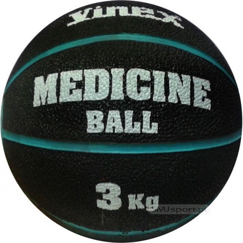 Медичний м"яч Vinex Rehabilitation 3 кг чорно-синій (VMB-L003 - 8476), код: M-1357295-IN
